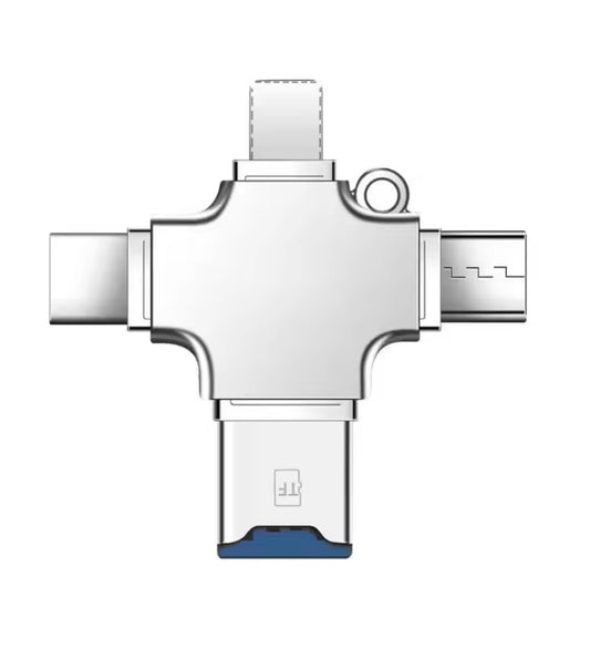 Adapter 4 W 1 - Czytnik Kart Pamięci Do Telefonu